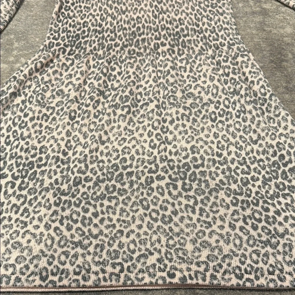 Splendid Stylish Leopard sweater Print Kids Dress